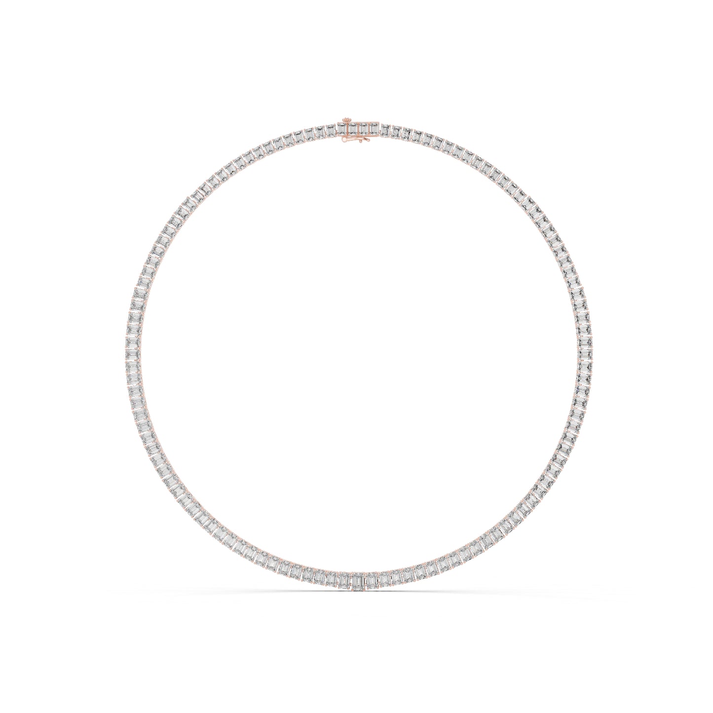 14k Yellow Gold Emerald Lab-Grown Diamond Office Wear Necklace for Women | Pure Carat