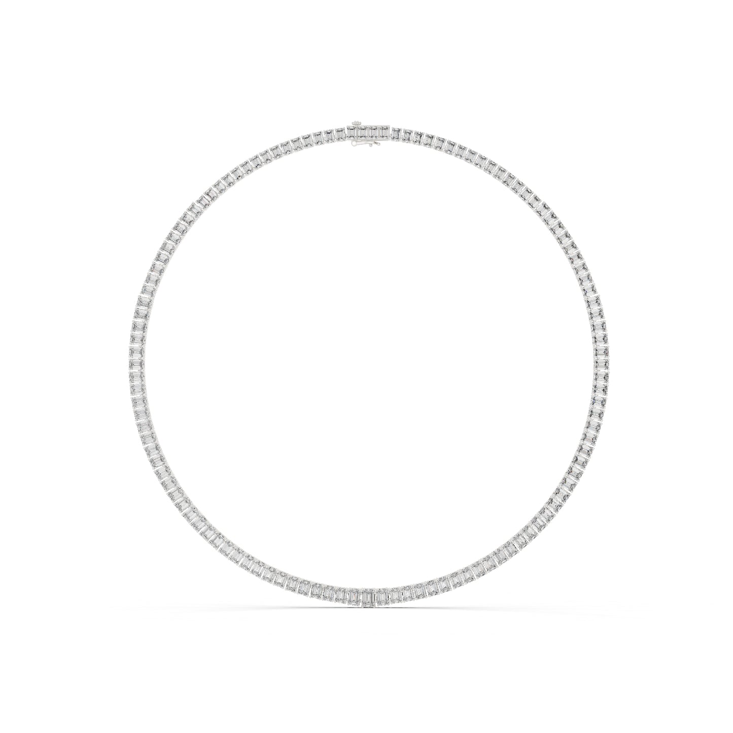 14k Yellow Gold Emerald Lab-Grown Diamond Office Wear Necklace for Women | Pure Carat