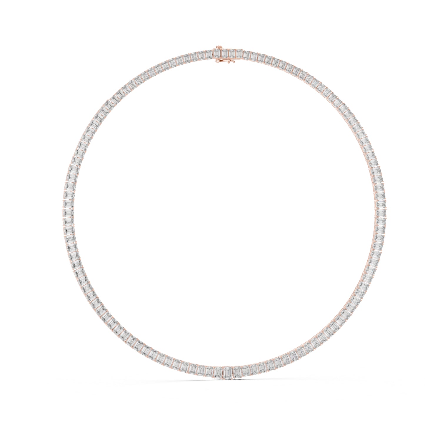 14k Yellow Gold Emerald Lab-Grown Diamond Office Wear Necklace for Women | Pure Carat