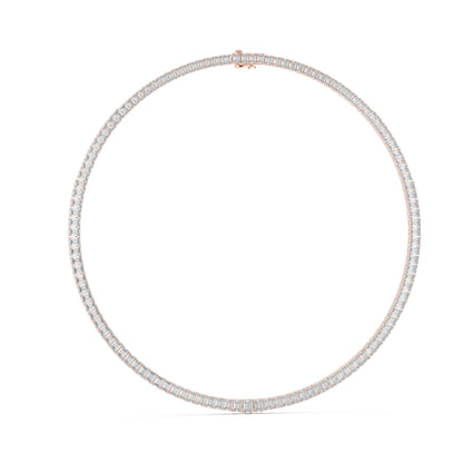 14k Yellow Gold Emerald Lab-Grown Diamond Office Wear Necklace for Women | Pure Carat