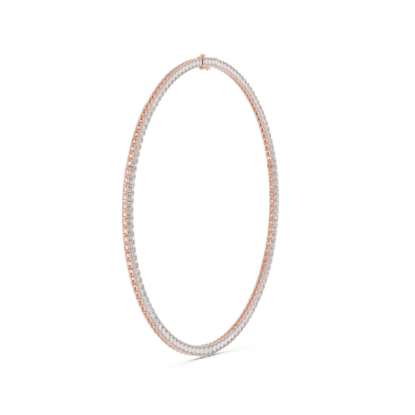 14k Yellow Gold Emerald Lab-Grown Diamond Office Wear Necklace for Women | Pure Carat