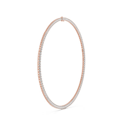 14k Yellow Gold Emerald Lab-Grown Diamond Office Wear Necklace for Women | Pure Carat