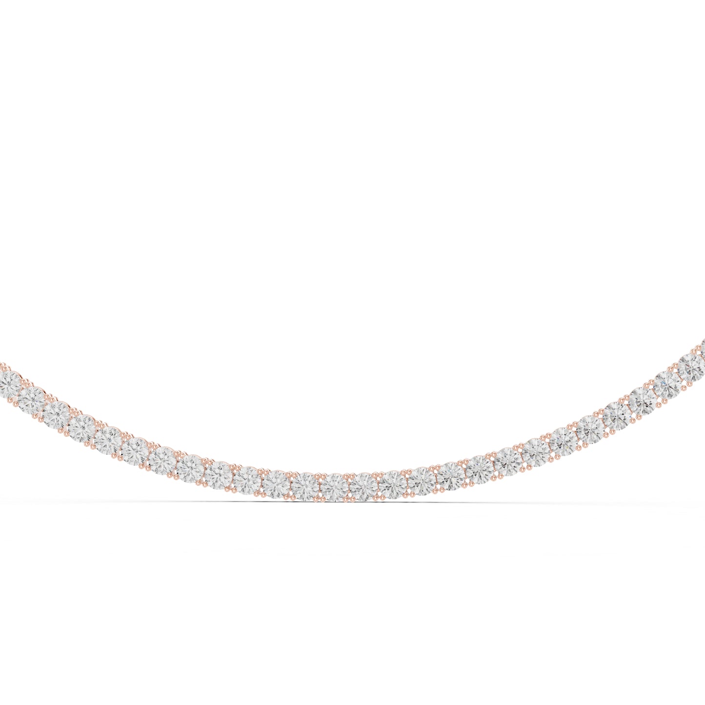 14k Yellow Gold Round Lab-Grown Diamond Office Wear Necklace for Women | Pure Carat