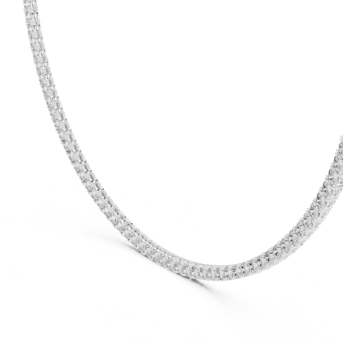 14k Yellow Gold Round Lab-Grown Diamond Office Wear Necklace for Women | Pure Carat