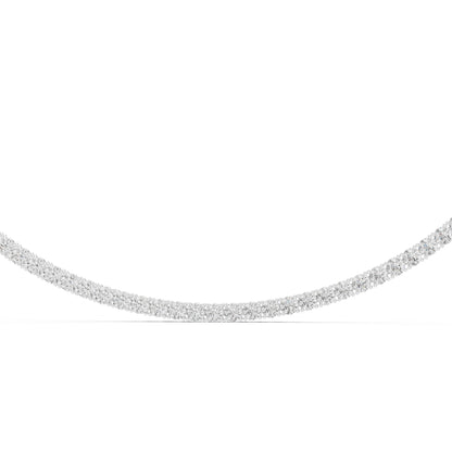 14k Yellow Gold Round Lab-Grown Diamond Office Wear Necklace for Women | Pure Carat