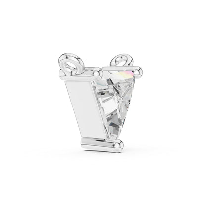 Pure Carat 18K Rose Gold Pendant with Triangle Lab-Grown Diamond - Bridal Collection