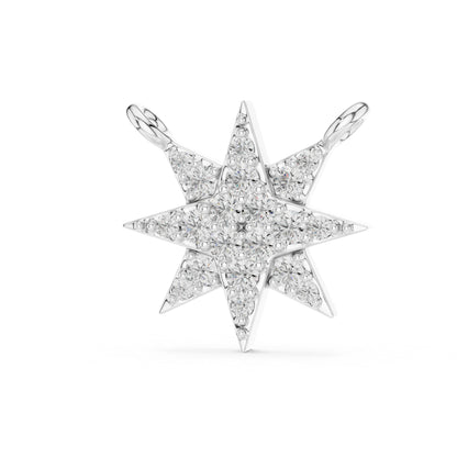 14K Yellow Gold Round Cut Diamond Pendant for Women - Office Wear Jewellery - Pure Carat