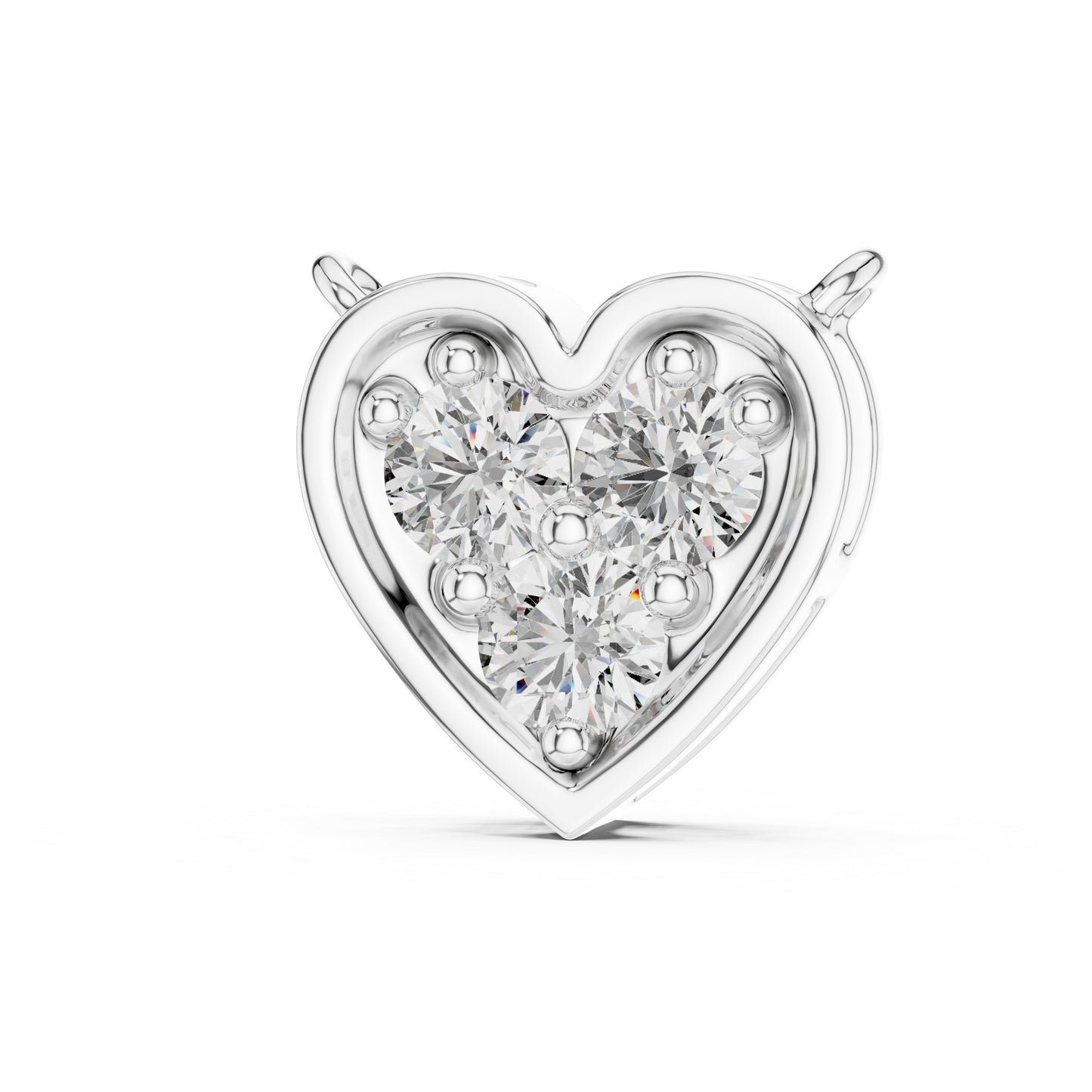 Pure Carat 18K Yellow Gold Pendant with Round Lab-Grown Diamond - Wedding Collection