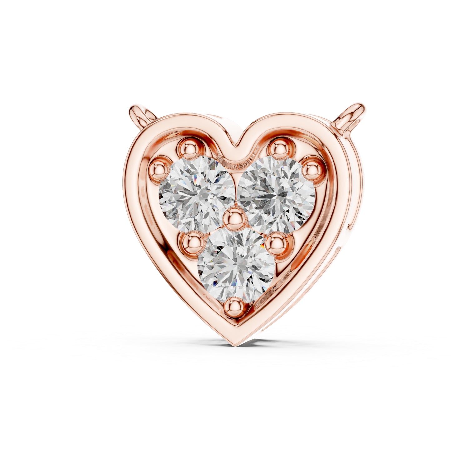 Pure Carat 18K Yellow Gold Pendant with Round Lab-Grown Diamond - Wedding Collection