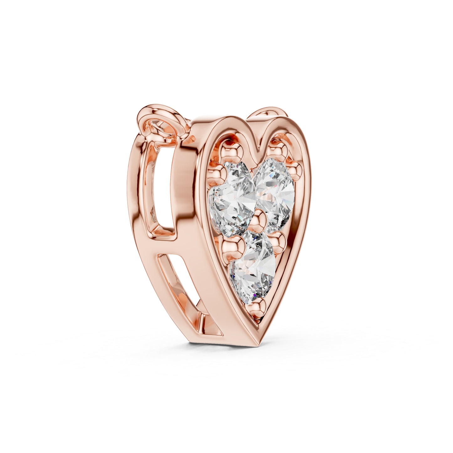 Pure Carat 18K Yellow Gold Pendant with Round Lab-Grown Diamond - Wedding Collection