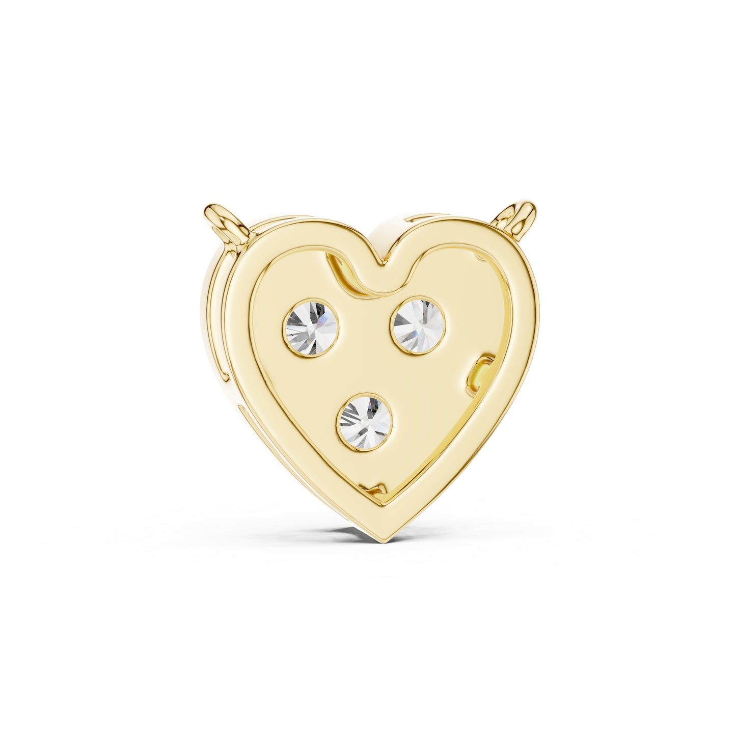 Pure Carat 18K Yellow Gold Pendant with Round Lab-Grown Diamond - Wedding Collection
