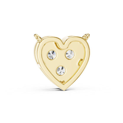 Pure Carat 18K Yellow Gold Pendant with Round Lab-Grown Diamond - Wedding Collection