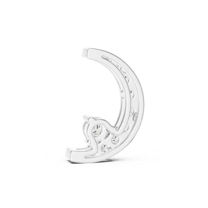 Round Lab-Grown Diamond Pendant in 14K White Gold for Women - Pure Carat