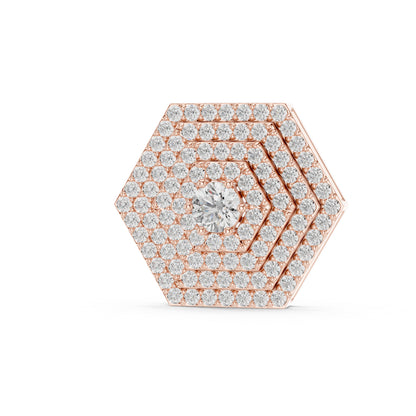 18K White Gold Round Lab-Grown Diamond Pendant for Women - Pure Carat