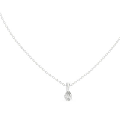 14K Yellow Gold Pear Lab-Grown Diamond Pendant for Women | Bridal Wear | Pure Carat