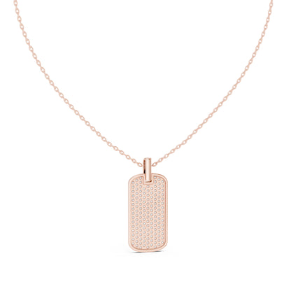 14K Rose Gold Round Lab-Grown Diamond Pendant for Women | Party Wear | Pure Carat