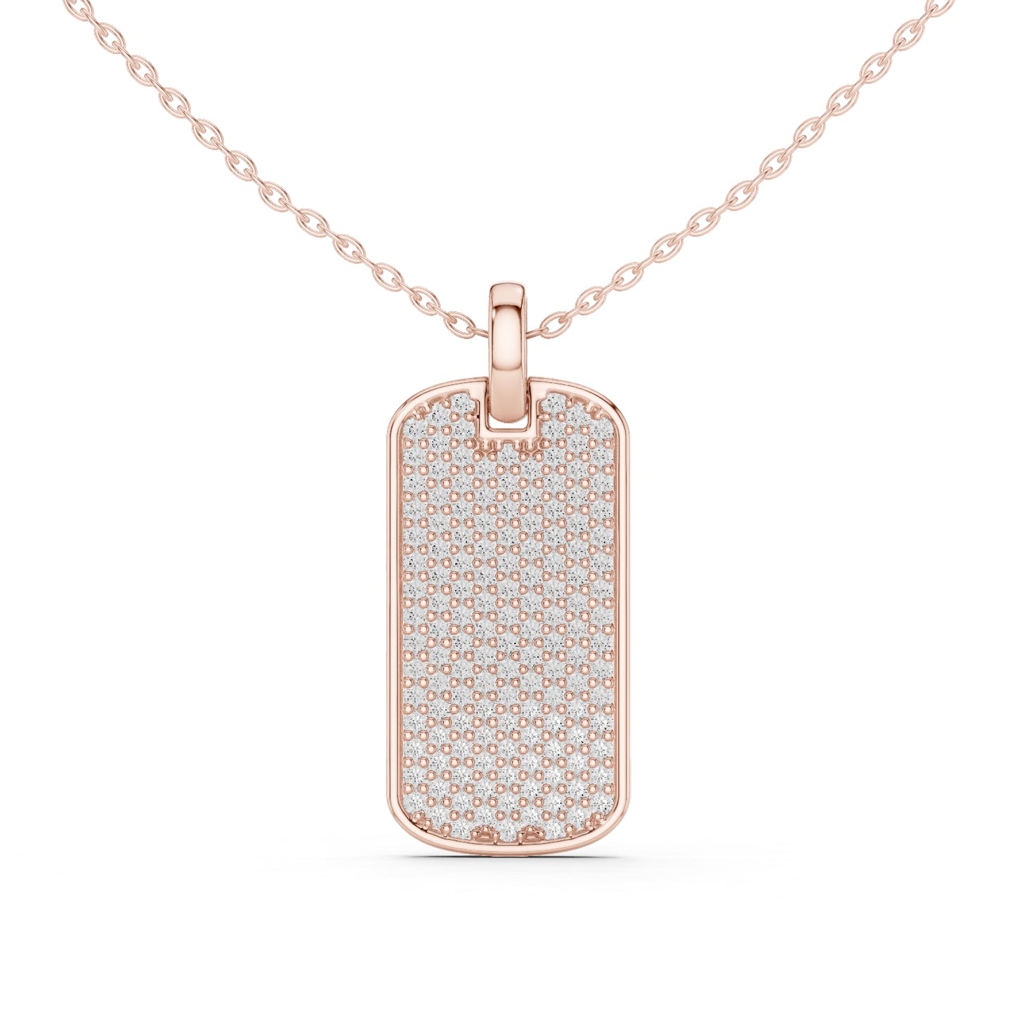 14K Rose Gold Round Lab-Grown Diamond Pendant for Women | Party Wear | Pure Carat