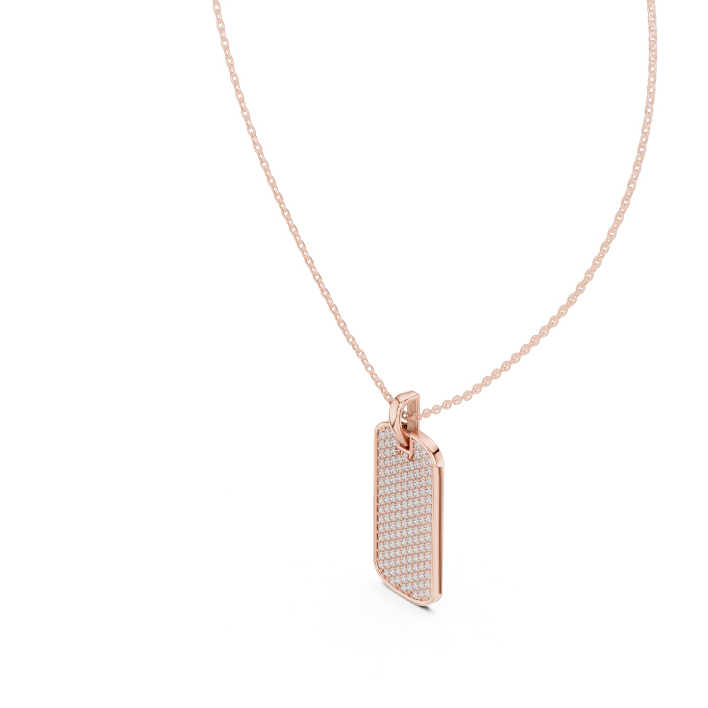14K Rose Gold Round Lab-Grown Diamond Pendant for Women | Party Wear | Pure Carat