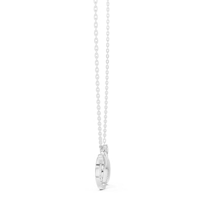 14K Yellow Gold Round Lab-Grown Diamond Pendant for Women | Party Wear | Pure Carat