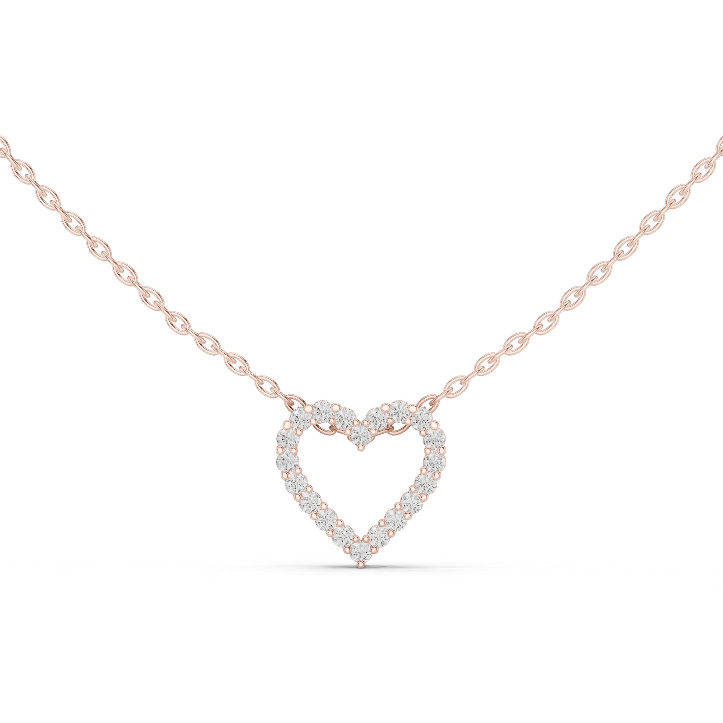 18K White Gold Round Lab-Grown Diamond Pendant for Women | Bridal Wear | Pure Carat