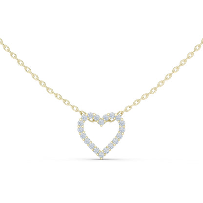 18K White Gold Round Lab-Grown Diamond Pendant for Women | Bridal Wear | Pure Carat