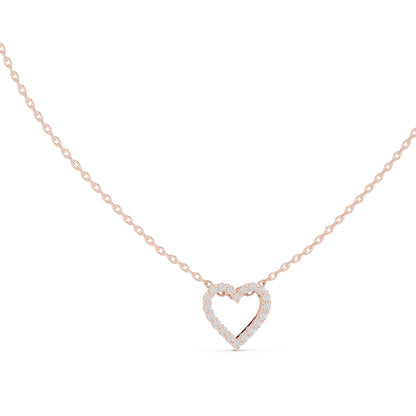 18K White Gold Round Lab-Grown Diamond Pendant for Women | Bridal Wear | Pure Carat