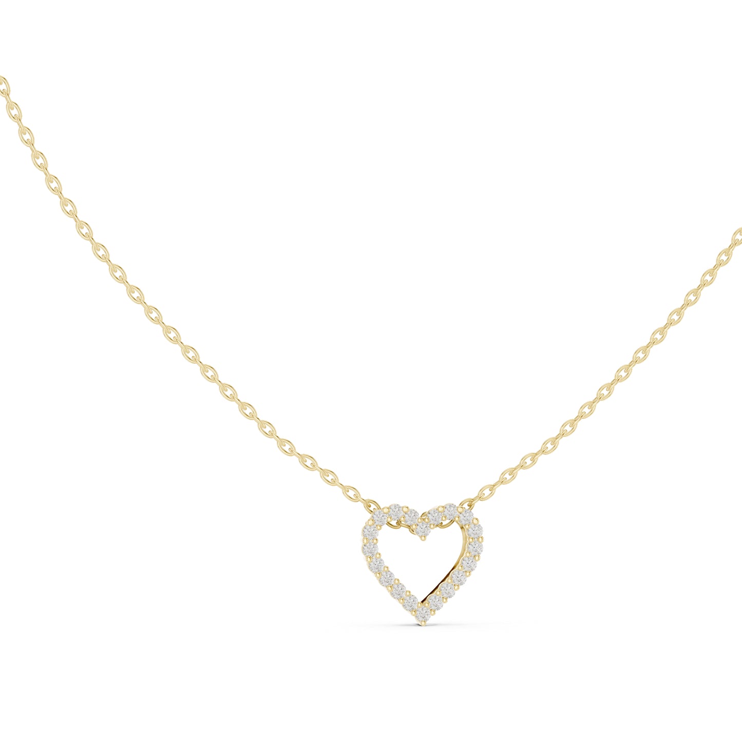 18K White Gold Round Lab-Grown Diamond Pendant for Women | Bridal Wear | Pure Carat