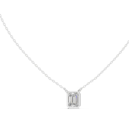 14K Rose Gold Princess Lab-Grown Diamond Pendant for Women | Wedding Wear | Pure Carat
