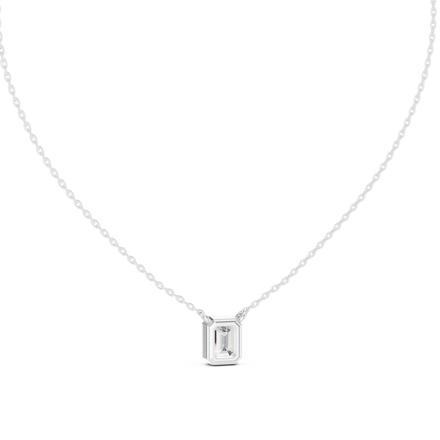 14K Rose Gold Princess Lab-Grown Diamond Pendant for Women | Wedding Wear | Pure Carat