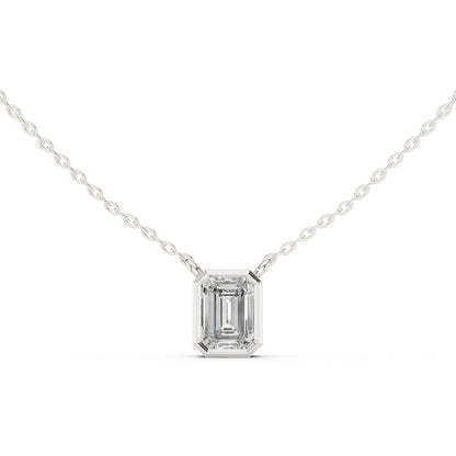 14K Rose Gold Princess Lab-Grown Diamond Pendant for Women | Wedding Wear | Pure Carat