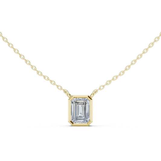 14K Rose Gold Princess Lab-Grown Diamond Pendant for Women | Wedding Wear | Pure Carat