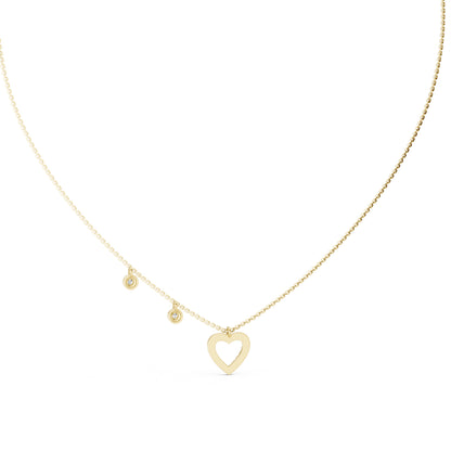 14k Yellow Gold Round Lab-Grown Diamond Anniversary Gift Pendant for Women | Pure Carat