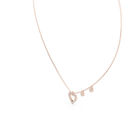 14k Yellow Gold Round Lab-Grown Diamond Anniversary Gift Pendant for Women | Pure Carat