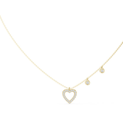 14k Yellow Gold Round Lab-Grown Diamond Anniversary Gift Pendant for Women | Pure Carat
