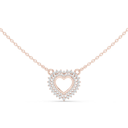 18k Yellow Gold Round Lab-Grown Diamond Wedding Pendant for Women | Pure Carat