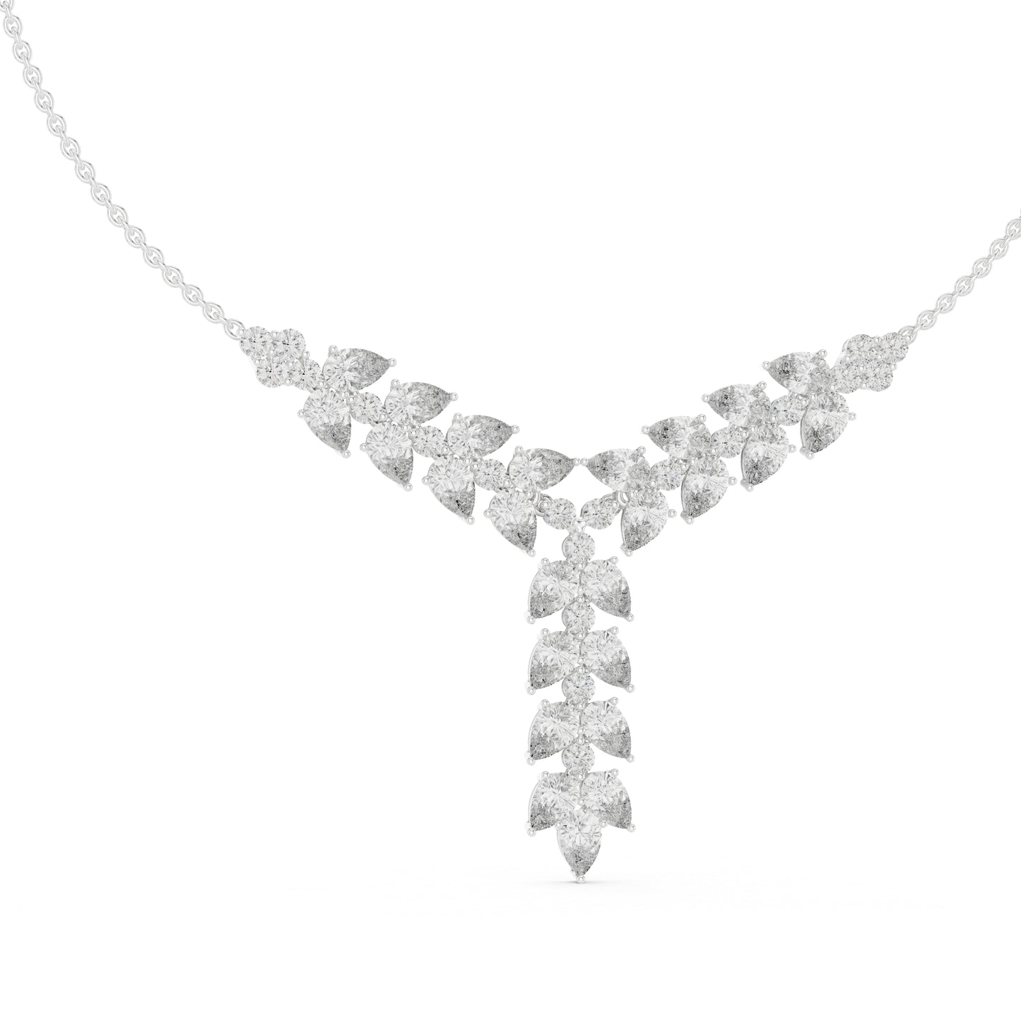 14k Rose Gold Pear/Round Lab-Grown Diamond Bridal Pendant for Women | Pure Carat