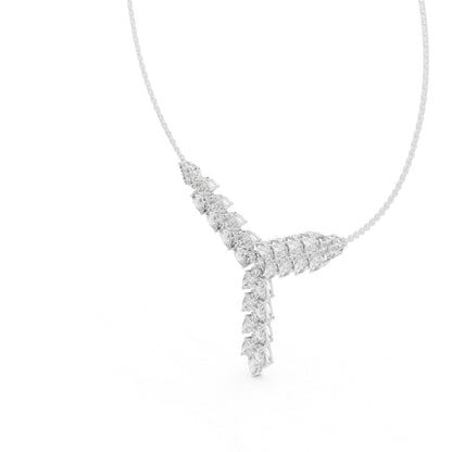 14k Rose Gold Pear/Round Lab-Grown Diamond Bridal Pendant for Women | Pure Carat