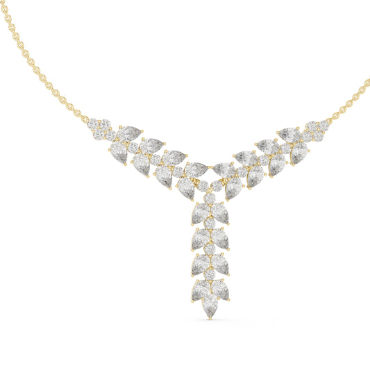 14k Rose Gold Pear/Round Lab-Grown Diamond Bridal Pendant for Women | Pure Carat