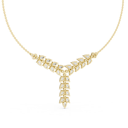 14k Rose Gold Pear/Round Lab-Grown Diamond Bridal Pendant for Women | Pure Carat