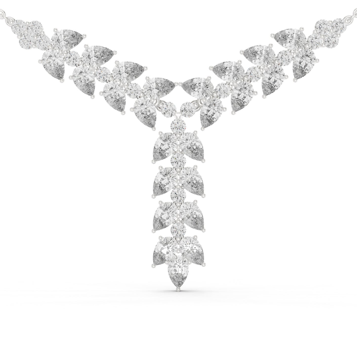 14k Rose Gold Pear/Round Lab-Grown Diamond Bridal Pendant for Women | Pure Carat