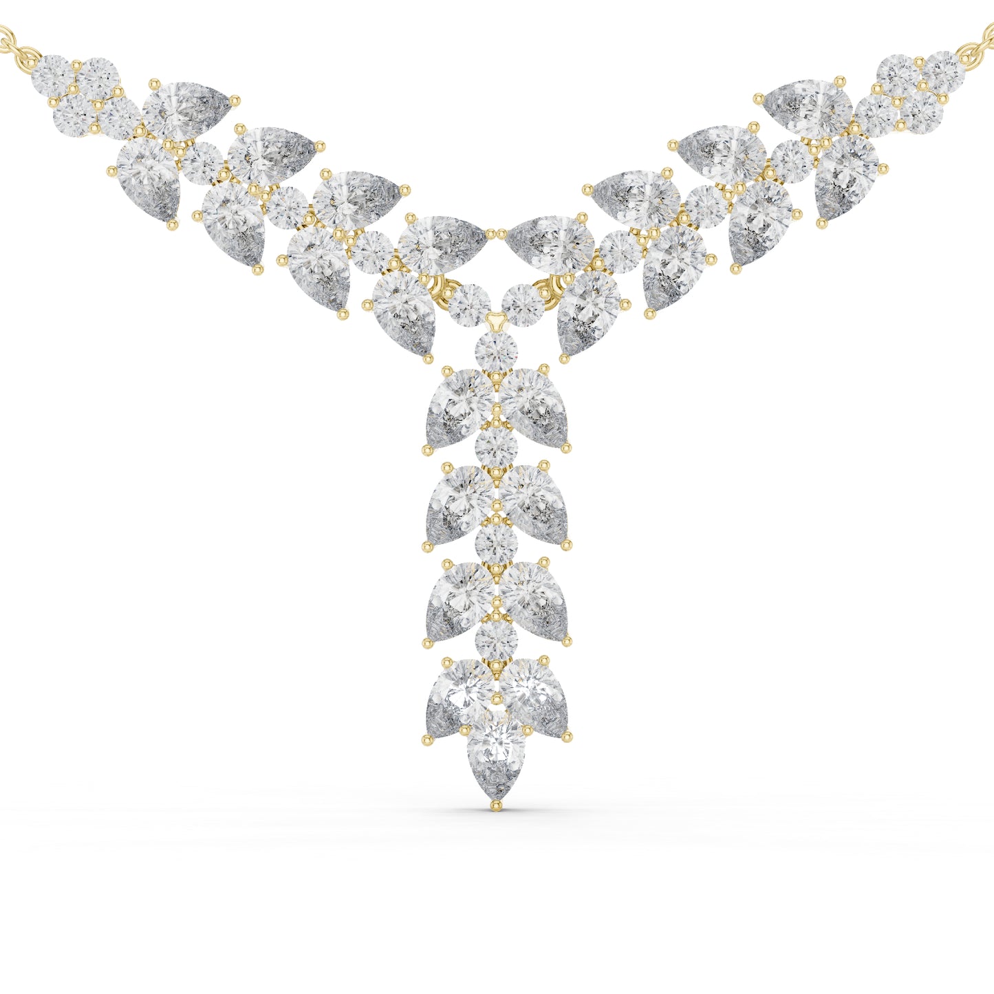 14k Rose Gold Pear/Round Lab-Grown Diamond Bridal Pendant for Women | Pure Carat