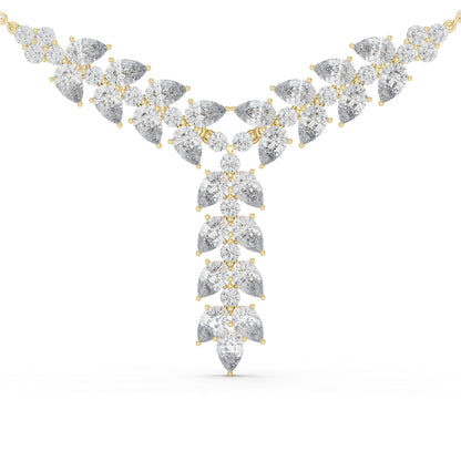 14k Rose Gold Pear/Round Lab-Grown Diamond Bridal Pendant for Women | Pure Carat