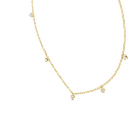 14k Yellow Gold Round/Bug Lab-Grown Diamond Office Wear Pendant for Women | Pure Carat