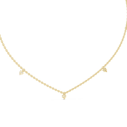 14k Yellow Gold Round/Bug Lab-Grown Diamond Office Wear Pendant for Women | Pure Carat