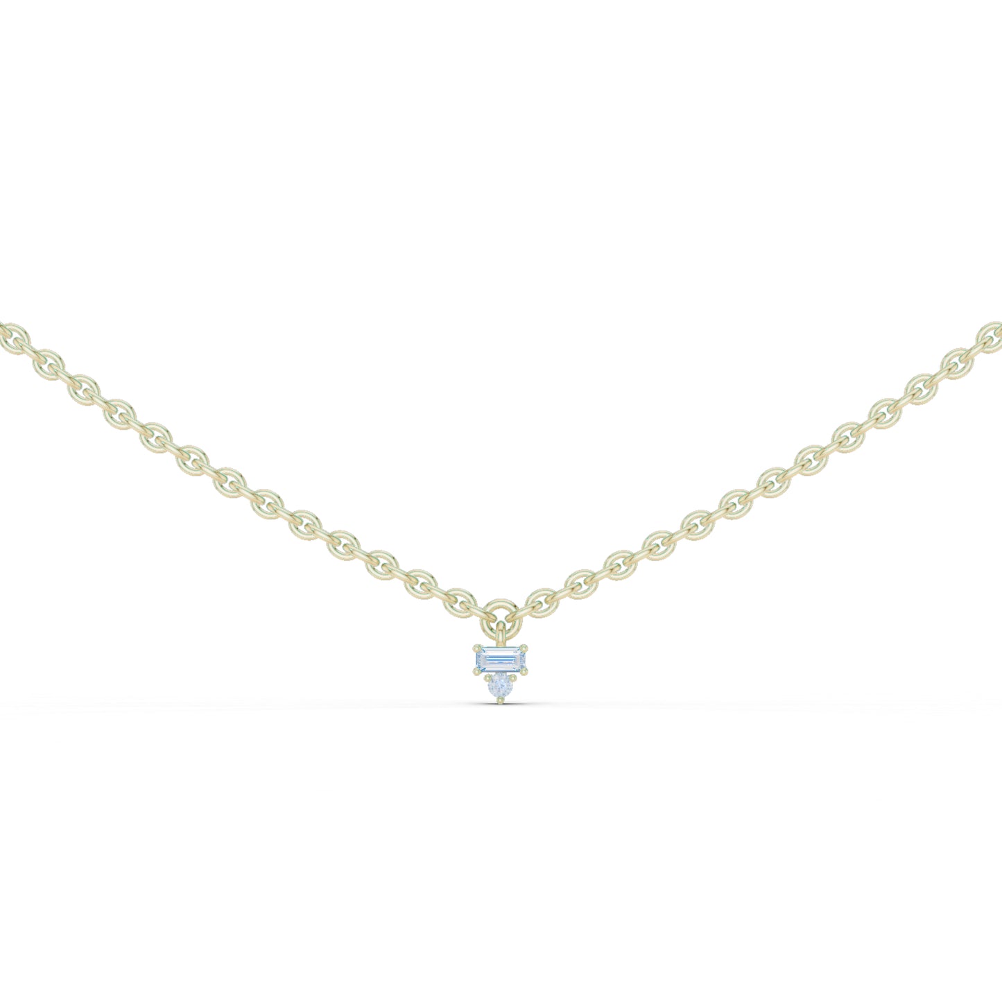 14k Yellow Gold Round/Bug Lab-Grown Diamond Office Wear Pendant for Women | Pure Carat