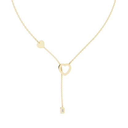 14K Yellow Gold Round Lab-Grown Diamond Bridal Pendant for Women | Pure Carat