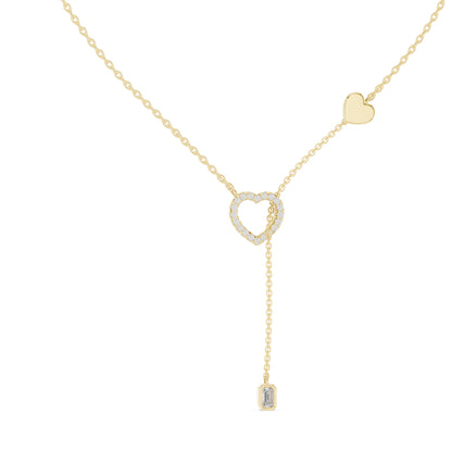 14K Yellow Gold Round Lab-Grown Diamond Bridal Pendant for Women | Pure Carat