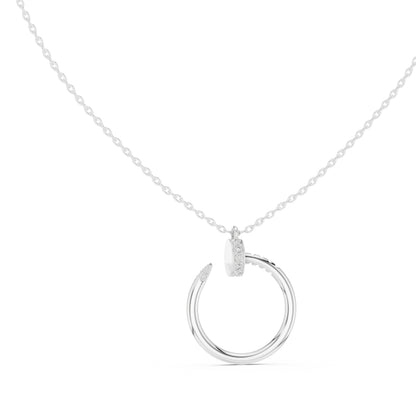 18K Yellow Gold Round Lab-Grown Diamond Pendant for Women | Anniversary Gift | Pure Carat