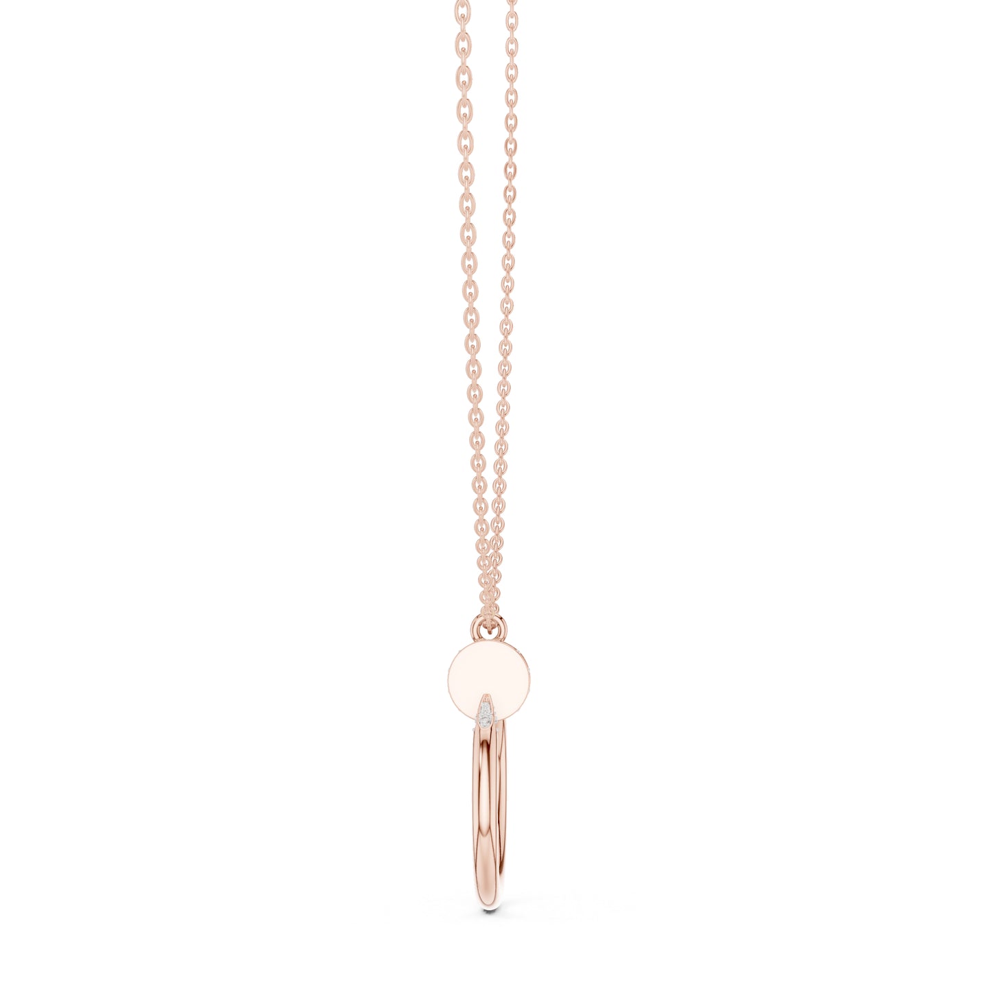 18K Yellow Gold Round Lab-Grown Diamond Pendant for Women | Anniversary Gift | Pure Carat