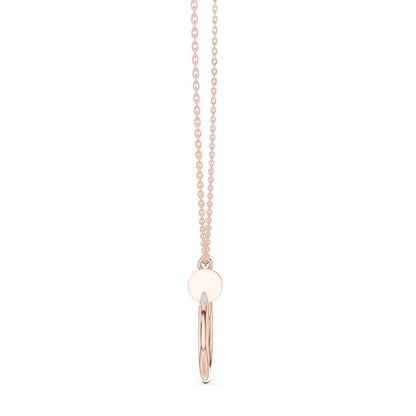 18K Yellow Gold Round Lab-Grown Diamond Pendant for Women | Anniversary Gift | Pure Carat